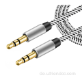 Auto 3,5mm Stoff geflochten/Jack Aux Aux -Kabel